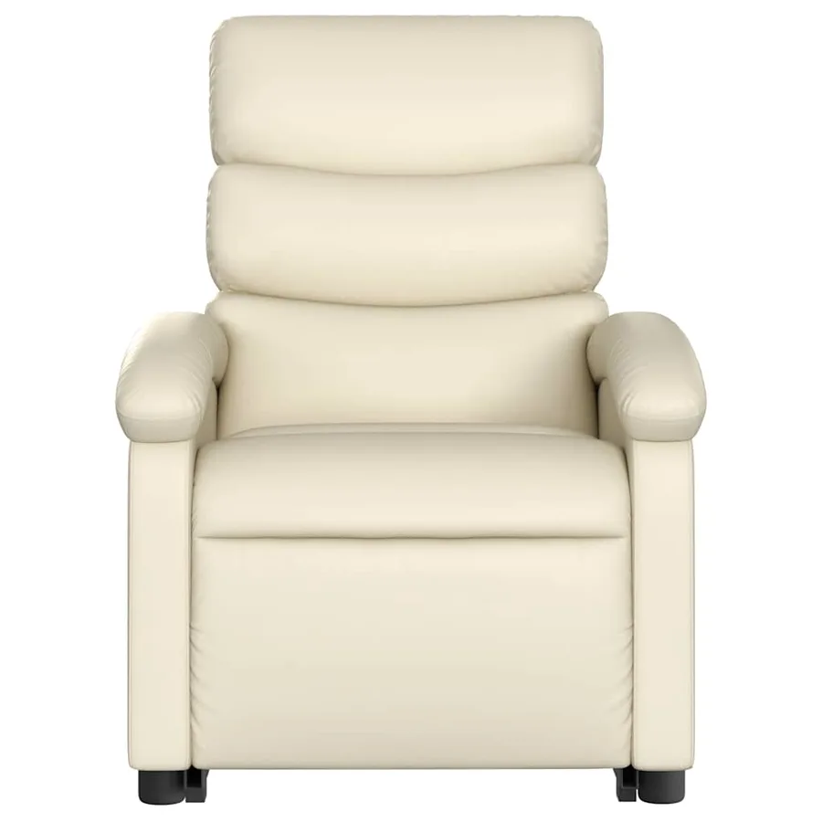 Fauteuil inclinable Crème Similicuir - 9