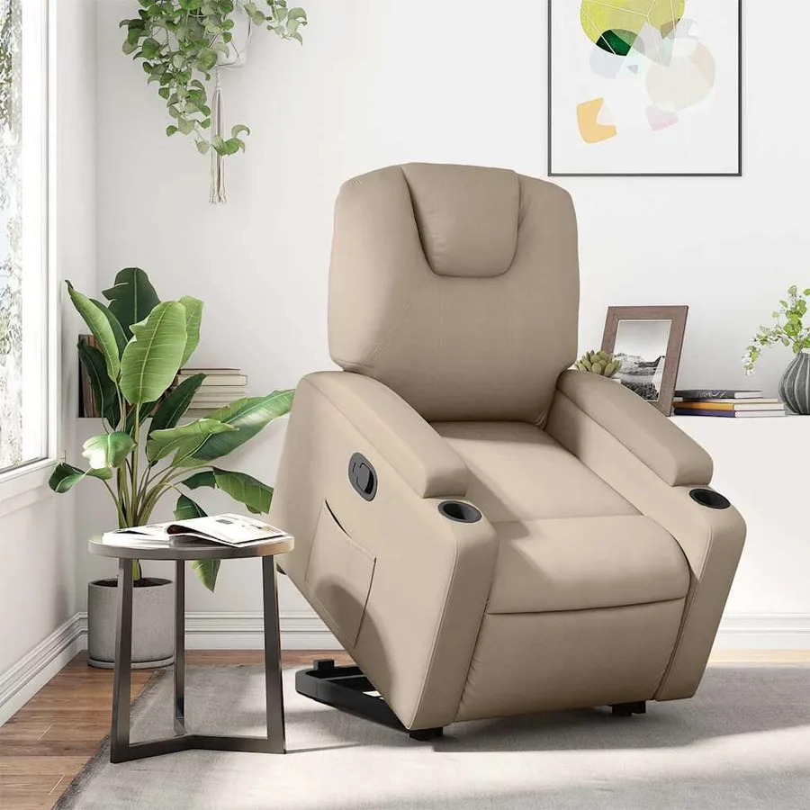 Fauteuil inclinable Cappuccino Similicuir - 16