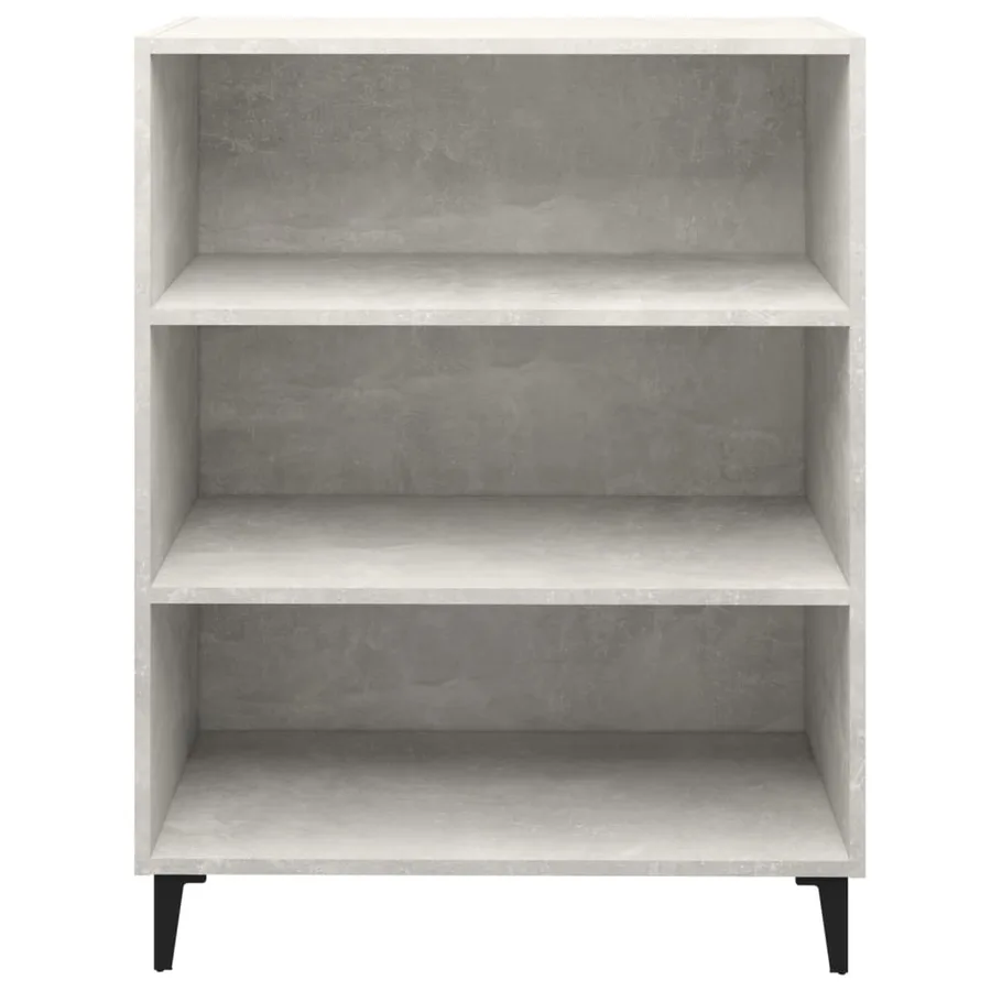 Buffet Gris béton 69,5x32,5x90 cm Bois d'ingénierie - 3