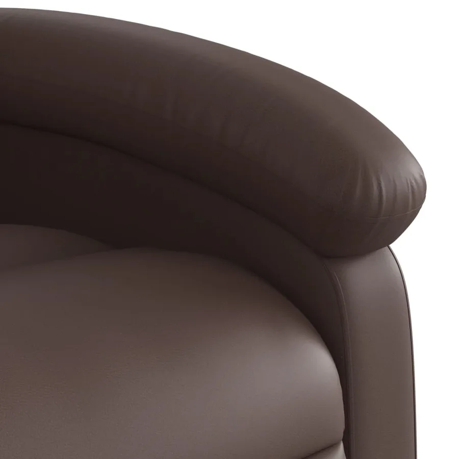 Fauteuil inclinable de massage Marron Similicuir - 11