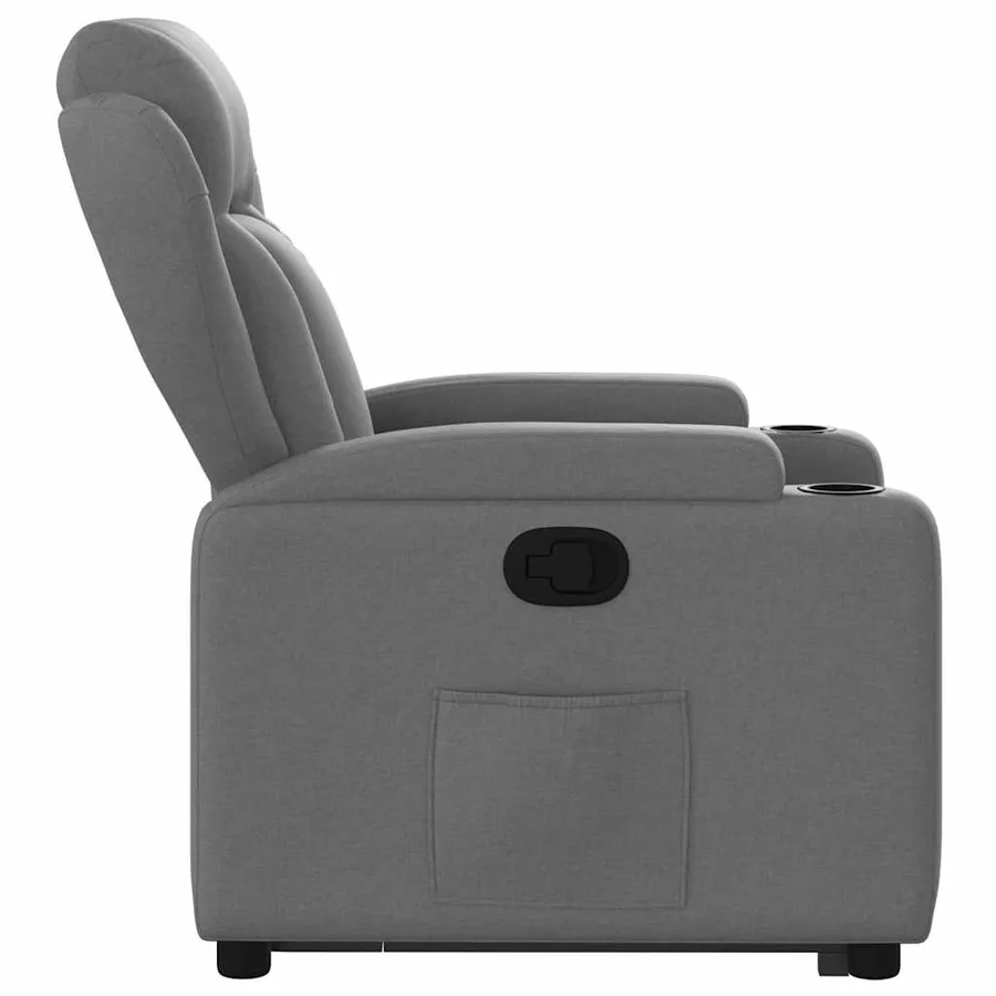 Fauteuil inclinable Gris foncé Tissu - 10