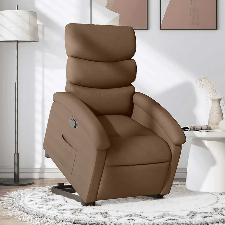 Fauteuil inclinable Marron Tissu