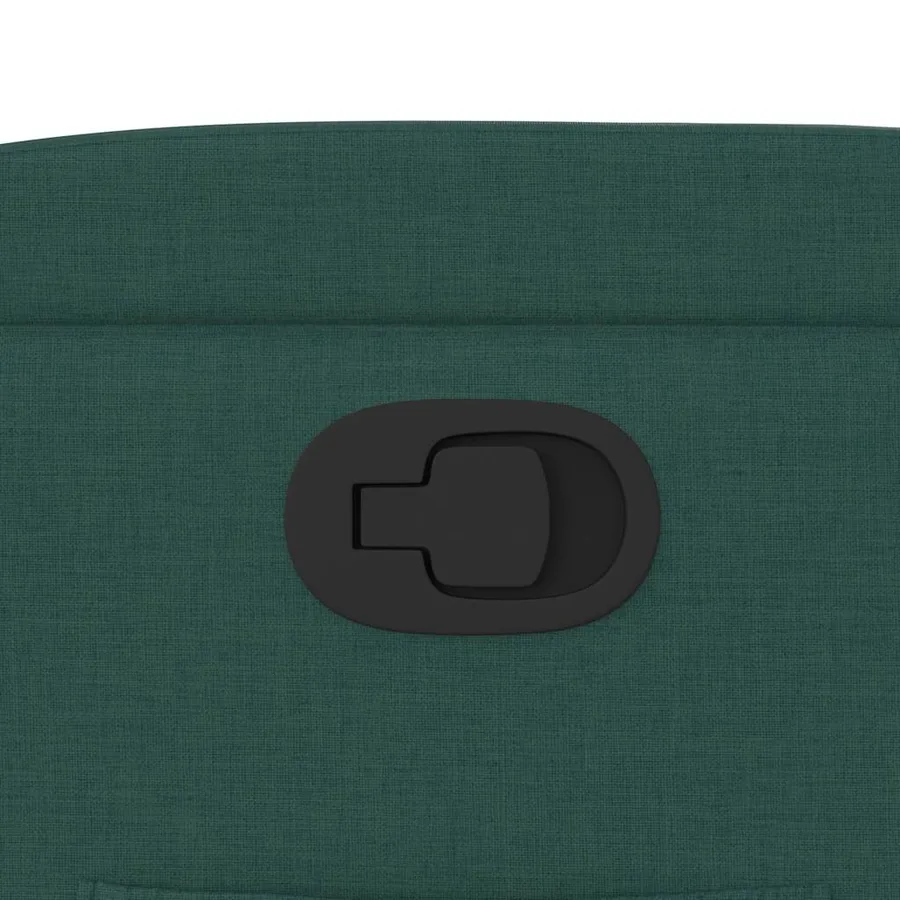 Fauteuil inclinable vert foncé tissu - 12