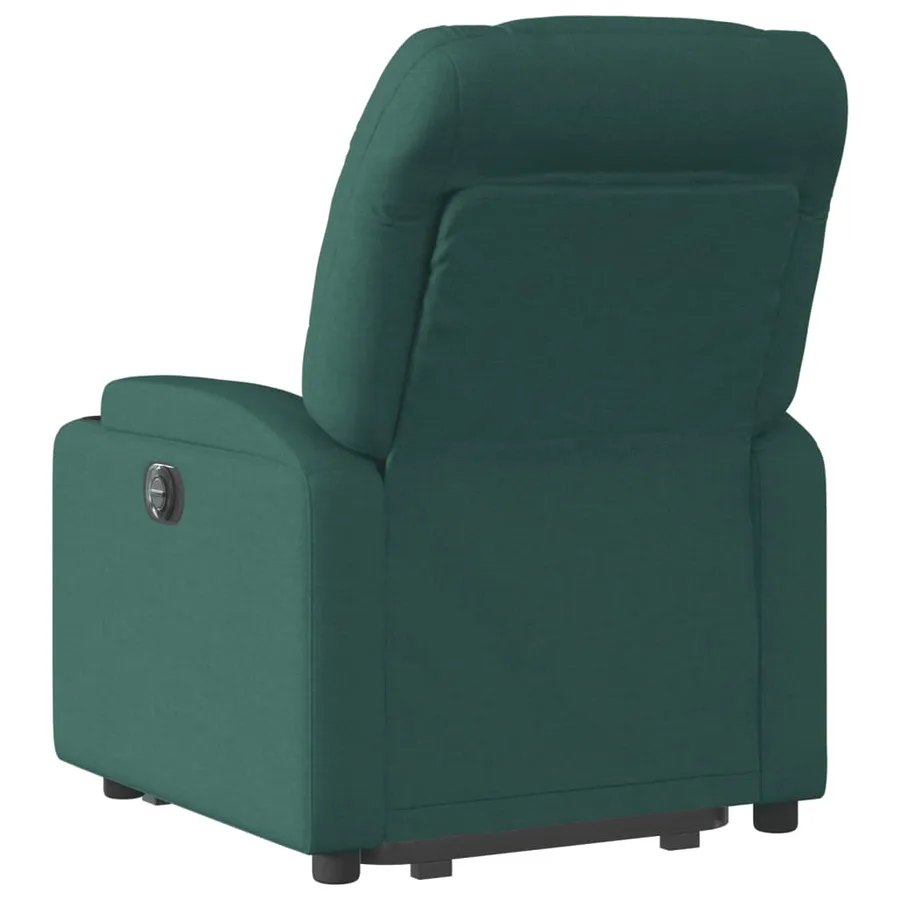 Fauteuil inclinable vert foncé tissu - 5