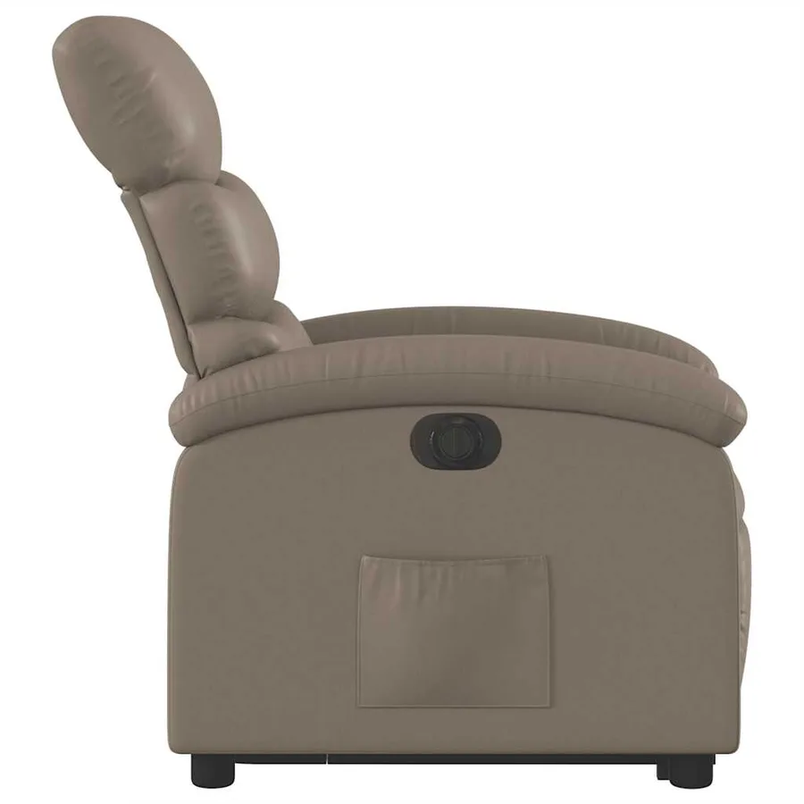 Fauteuil inclinable électrique cappuccino similicuir - 10