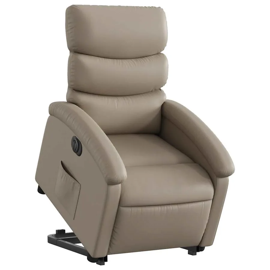 Fauteuil inclinable électrique cappuccino similicuir - 3