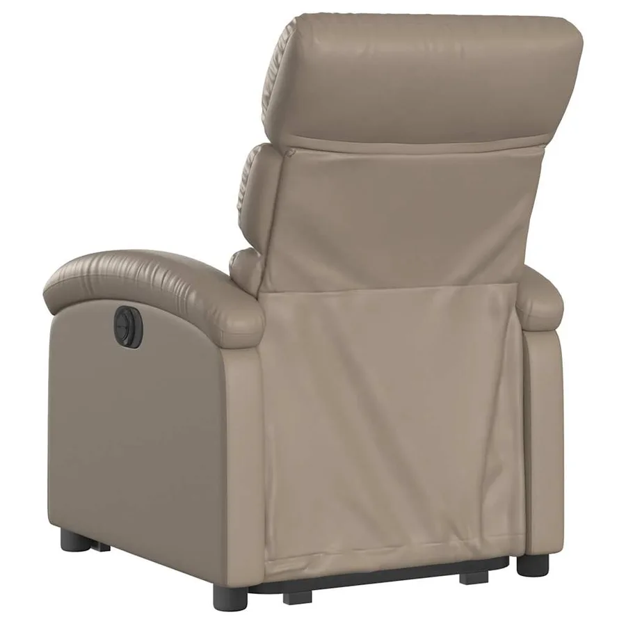 Fauteuil inclinable électrique cappuccino similicuir - 5