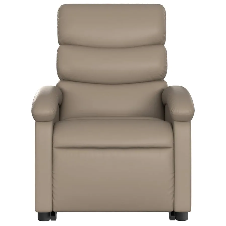 Fauteuil inclinable électrique cappuccino similicuir - 9