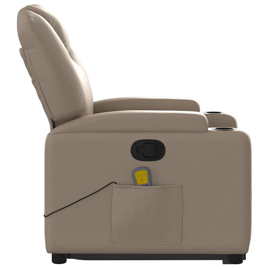 Fauteuil inclinable de massage Cappuccino Similicuir - 10