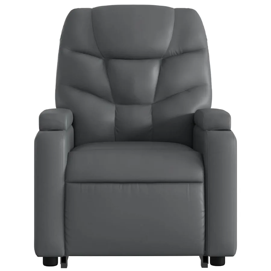 Fauteuil inclinable de massage Gris Similicuir - 9