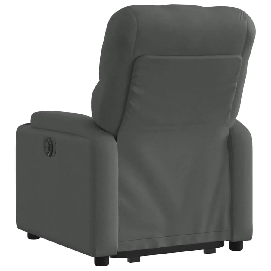 Fauteuil inclinable Gris foncé Tissu - 5