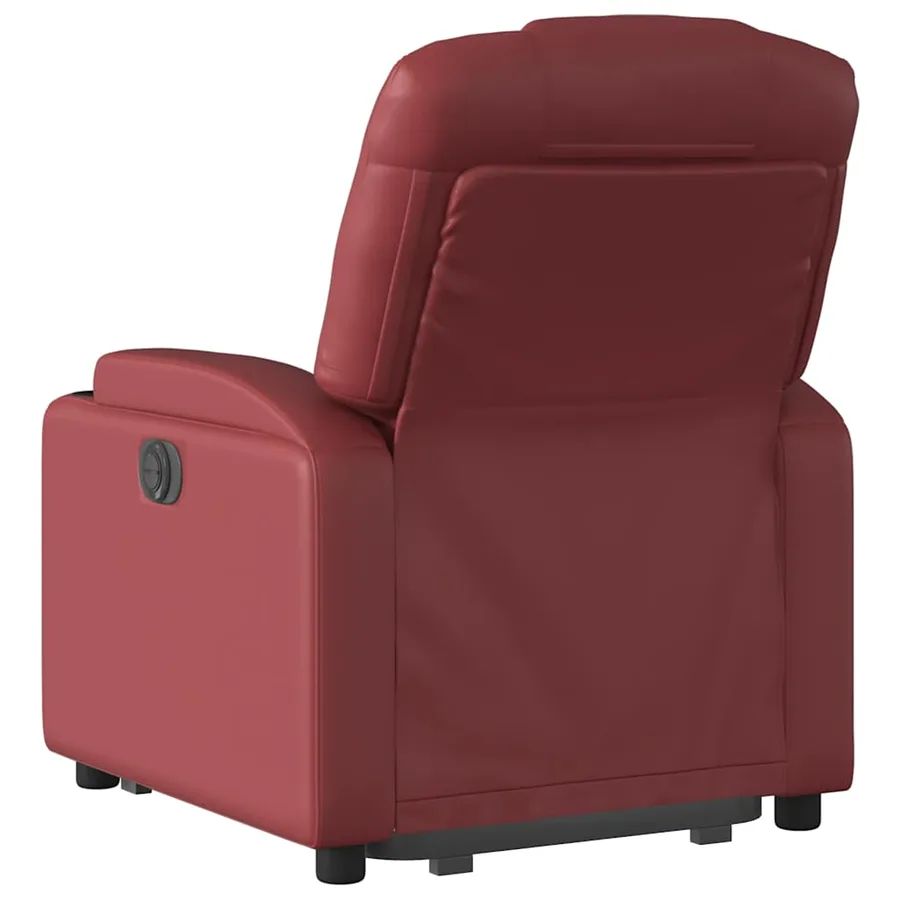 Fauteuil inclinable Rouge bordeaux Similicuir - 5
