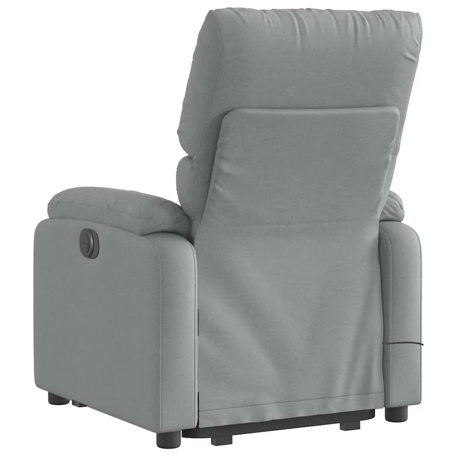 Fauteuil de massage inclinable Gris clair Tissu - 5