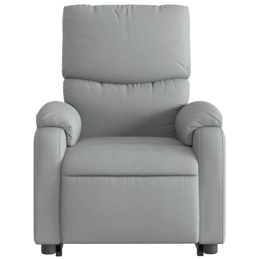 Fauteuil de massage inclinable Gris clair Tissu - 9