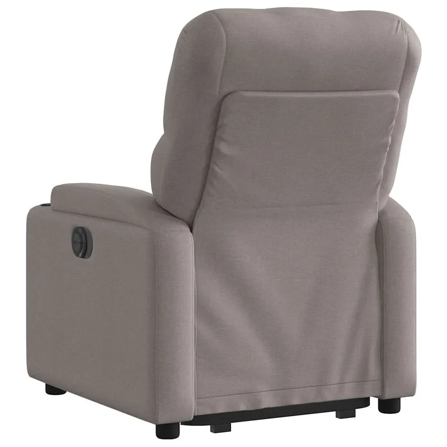 Fauteuil inclinable taupe tissu - 5