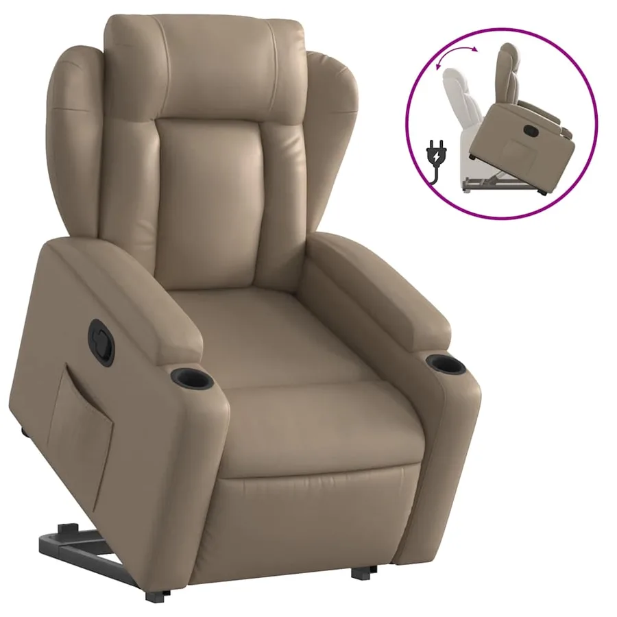 Fauteuil inclinable Cappuccino Similicuir - 2