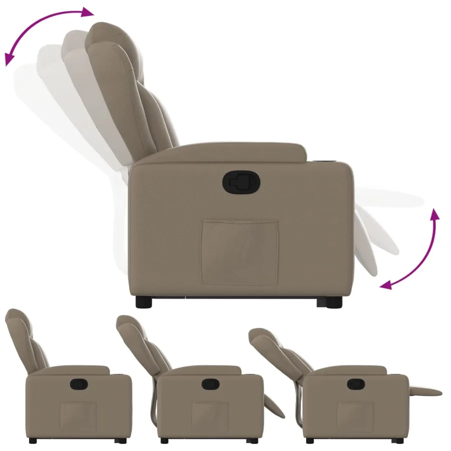 Fauteuil inclinable Cappuccino Similicuir - 7