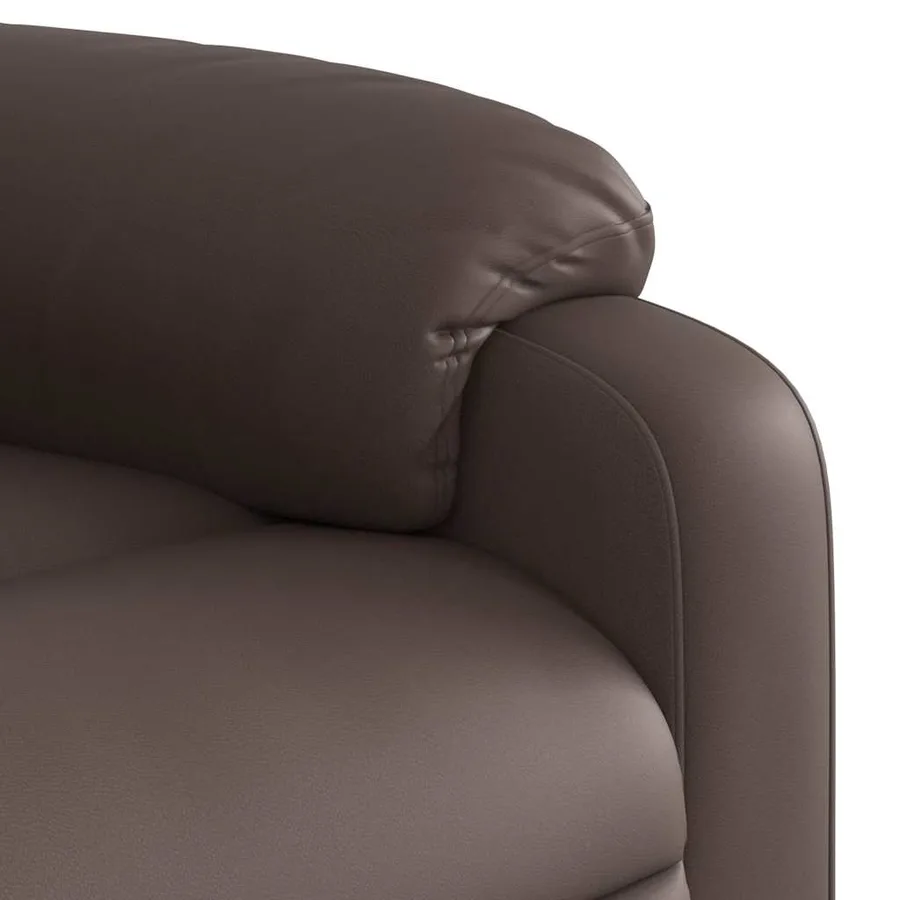 Fauteuil inclinable de massage Marron Similicuir - 11