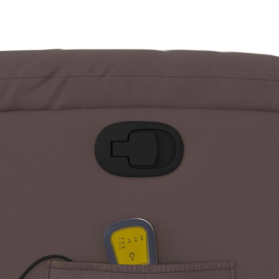 Fauteuil inclinable de massage Marron Similicuir - 12