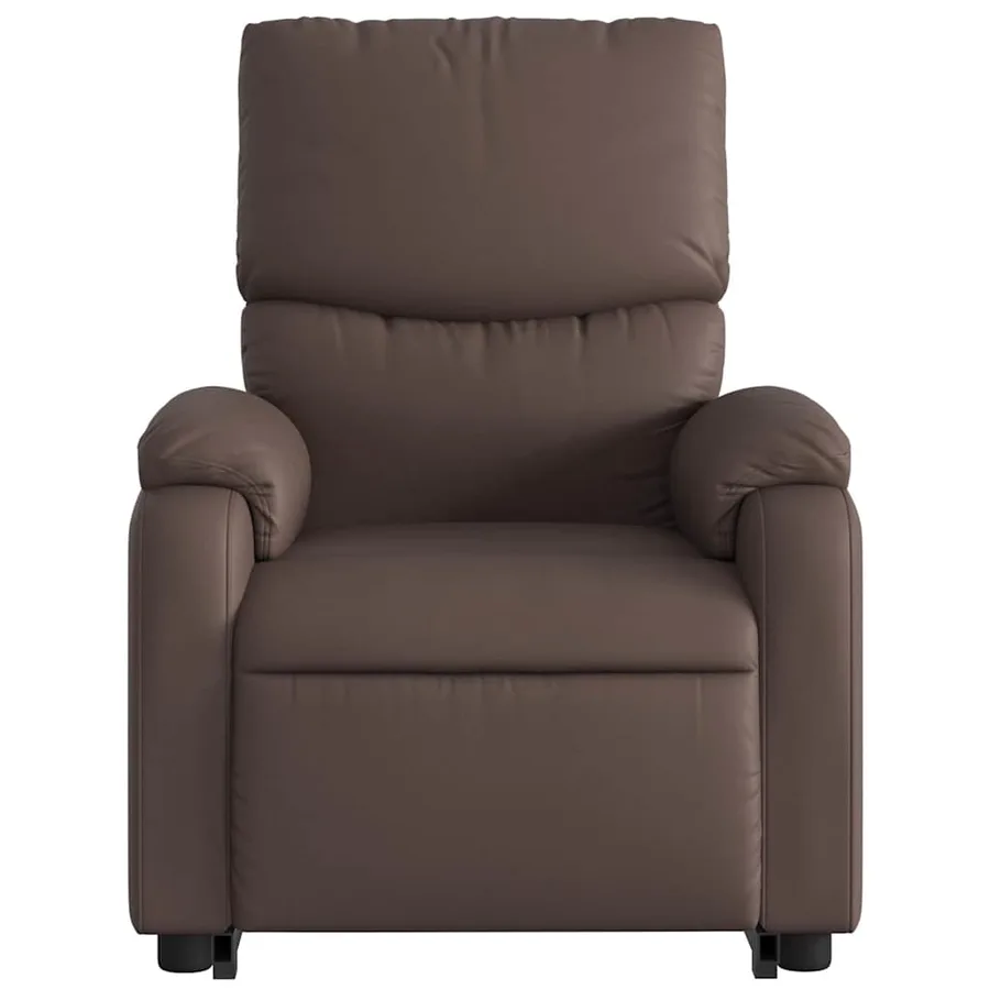 Fauteuil inclinable de massage Marron Similicuir - 9