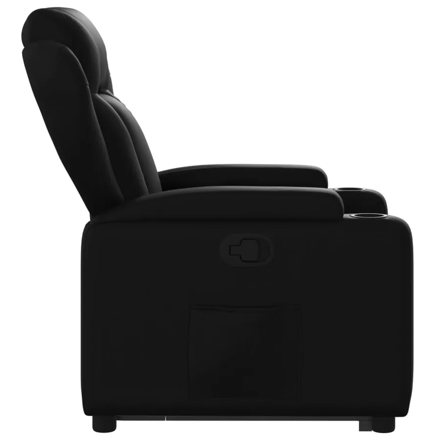 Fauteuil inclinable Noir Similicuir - 10