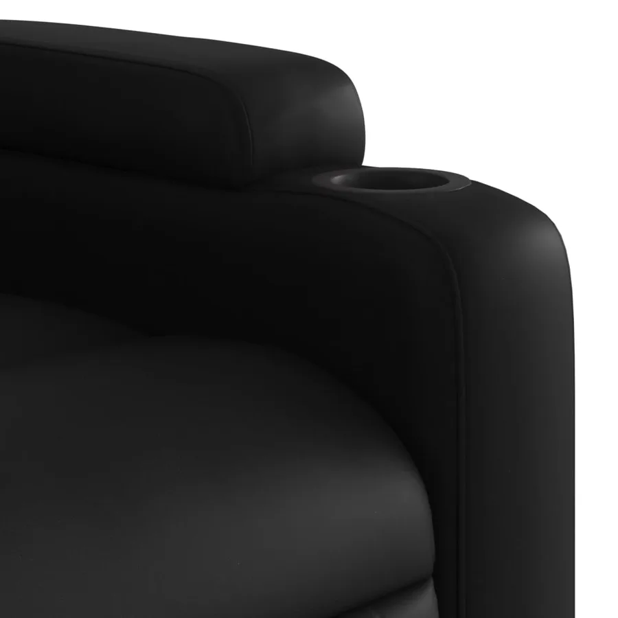 Fauteuil inclinable Noir Similicuir - 11