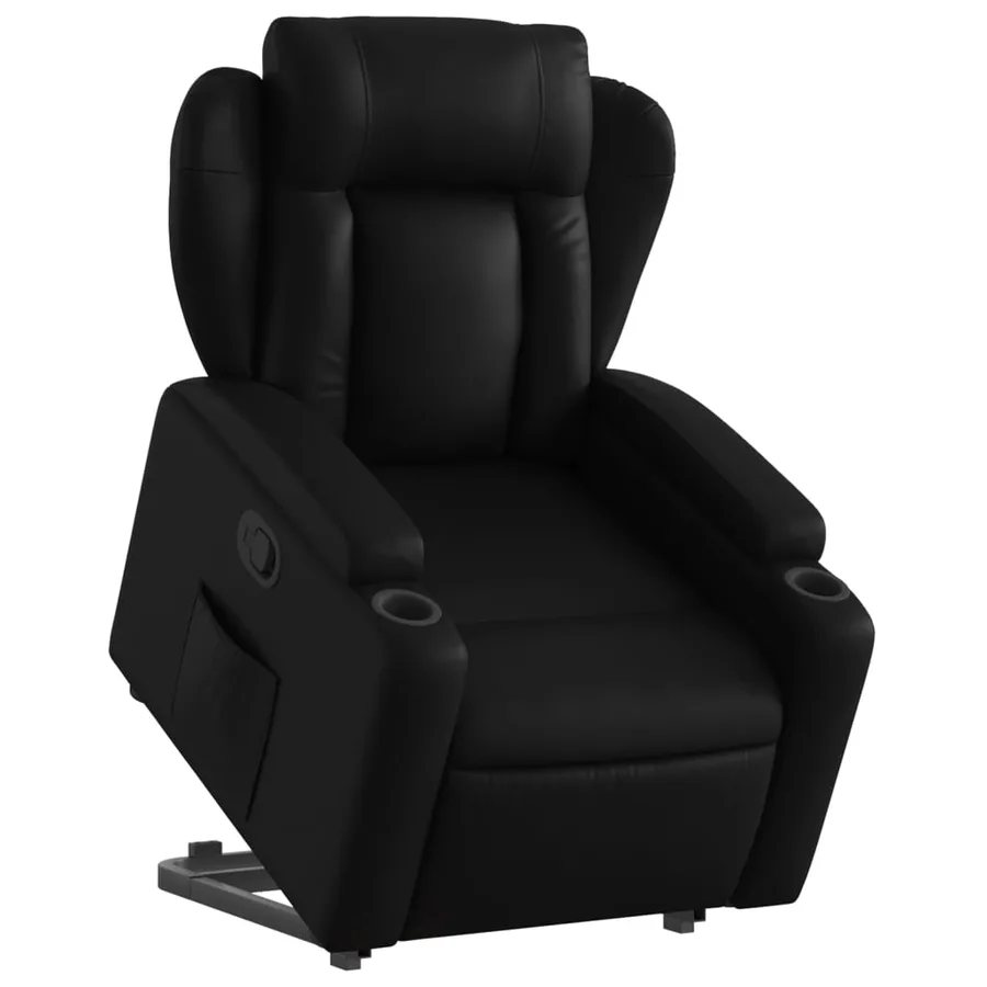 Fauteuil inclinable Noir Similicuir - 3