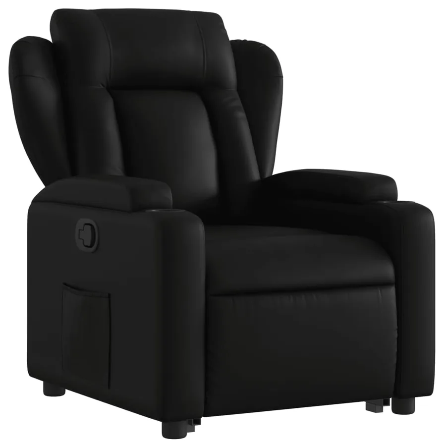 Fauteuil inclinable Noir Similicuir - 4