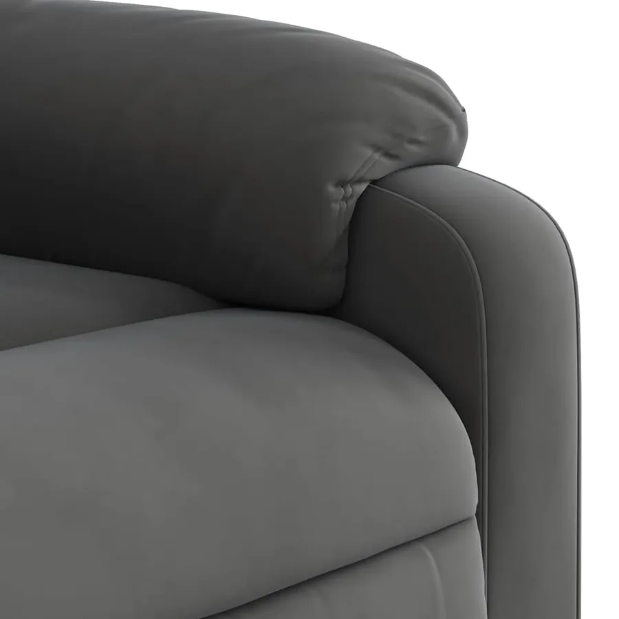 Fauteuil inclinable de massage électrique gris foncé - 12