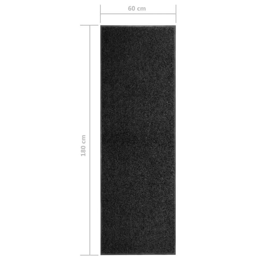 Paillasson lavable Noir 60x180 cm - 6