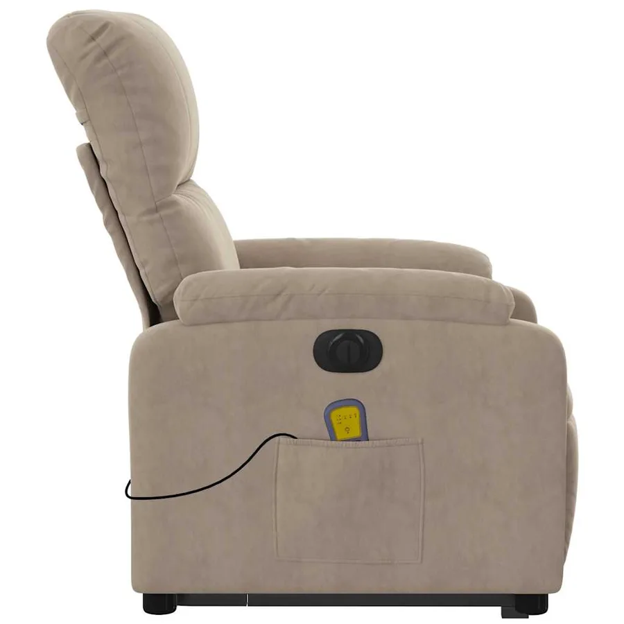 Fauteuil inclinable de massage électrique taupe - 10