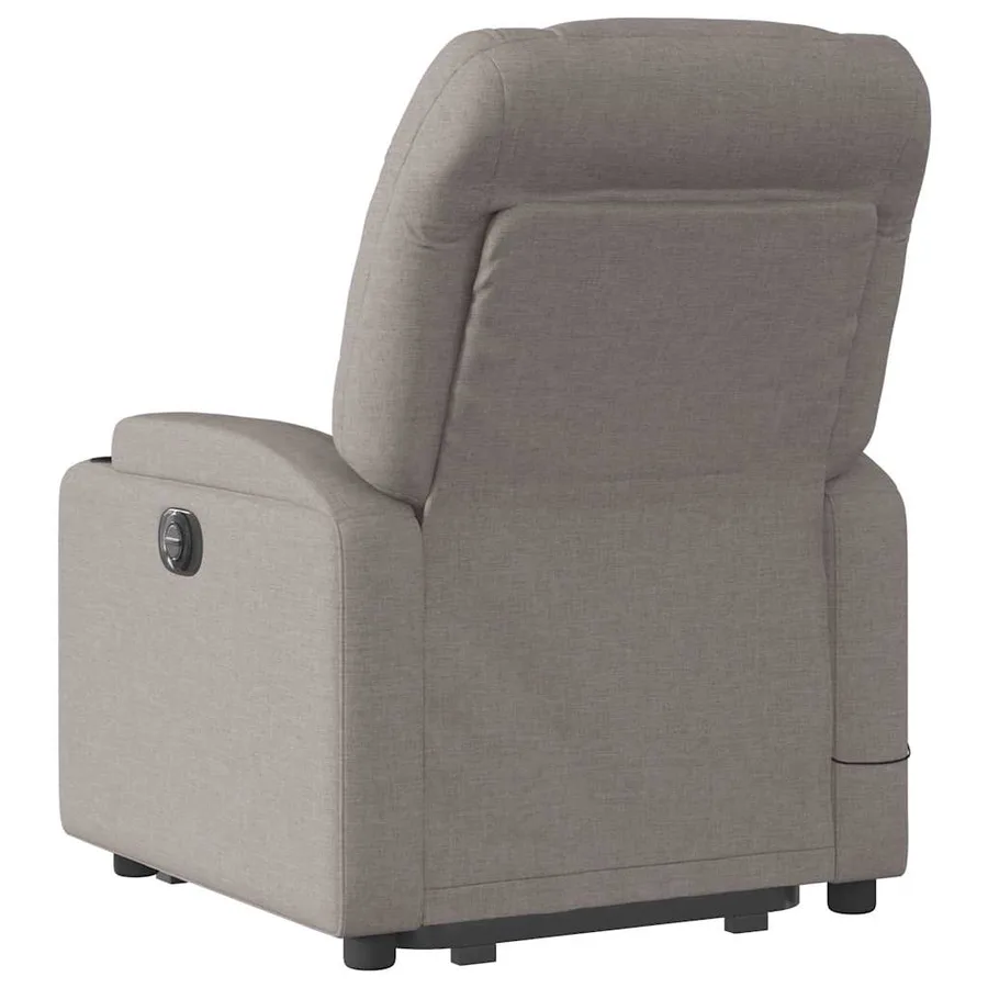 Fauteuil inclinable de massage Taupe Tissu - 5