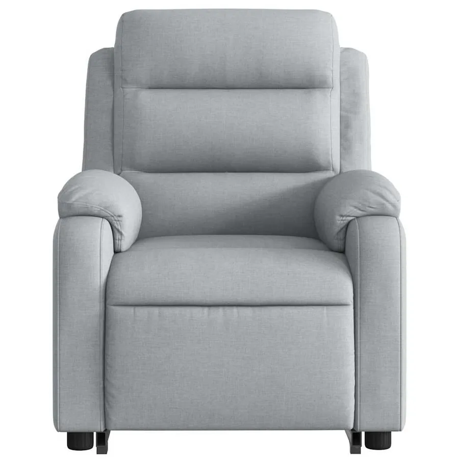 Fauteuil de massage inclinable Gris clair Tissu - 9