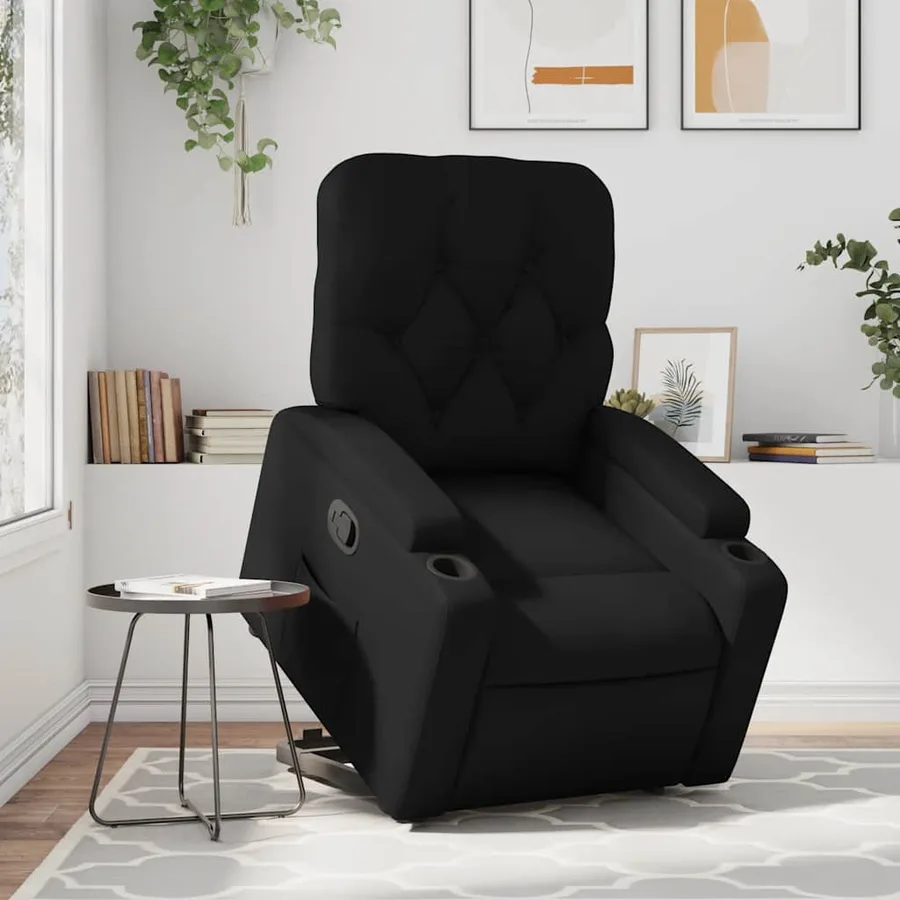 Fauteuil inclinable Noir Similicuir - 16