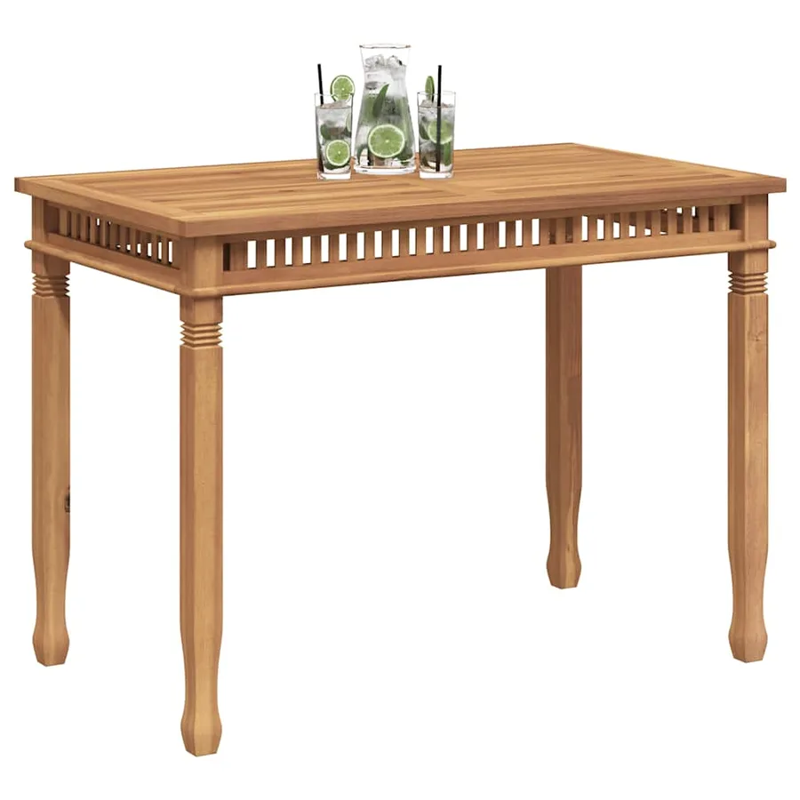 Table à manger de jardin 120x65x80 cm bois de teck solide - 4