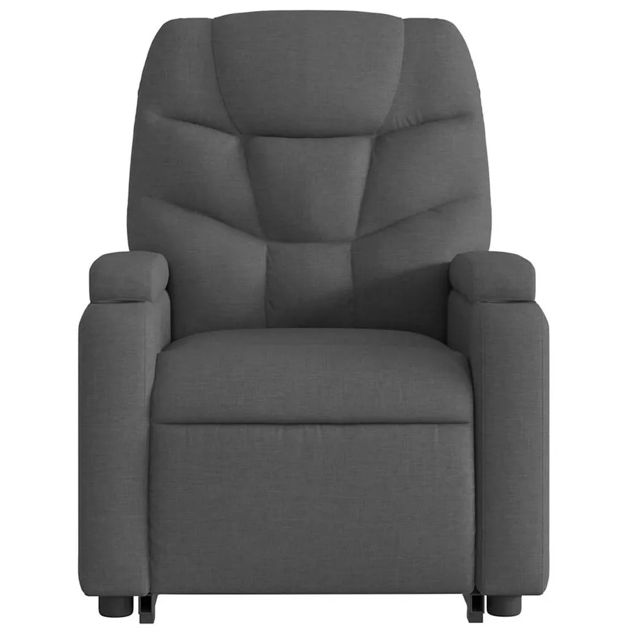 Fauteuil inclinable électrique gris foncé tissu - 9