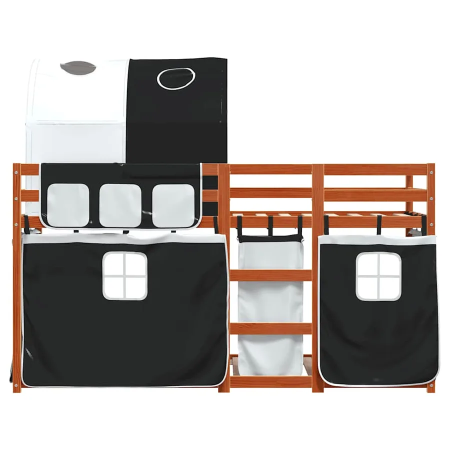 Lit superposé sans matelas 90x190 cm bois de pin massif - 5
