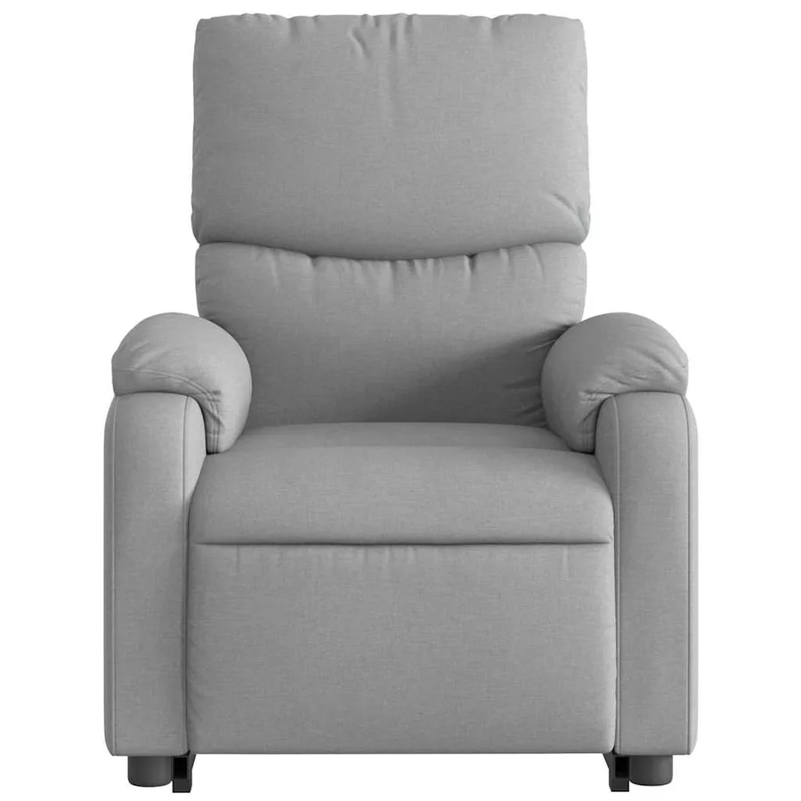 Fauteuil inclinable électrique gris clair tissu - 9