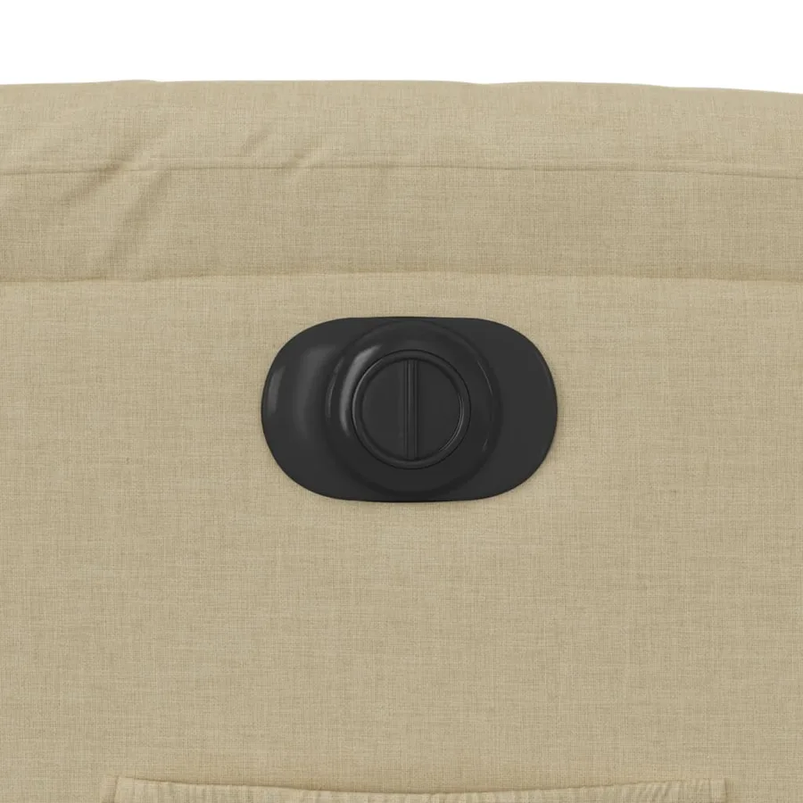 Fauteuil inclinable électrique crème tissu - 12