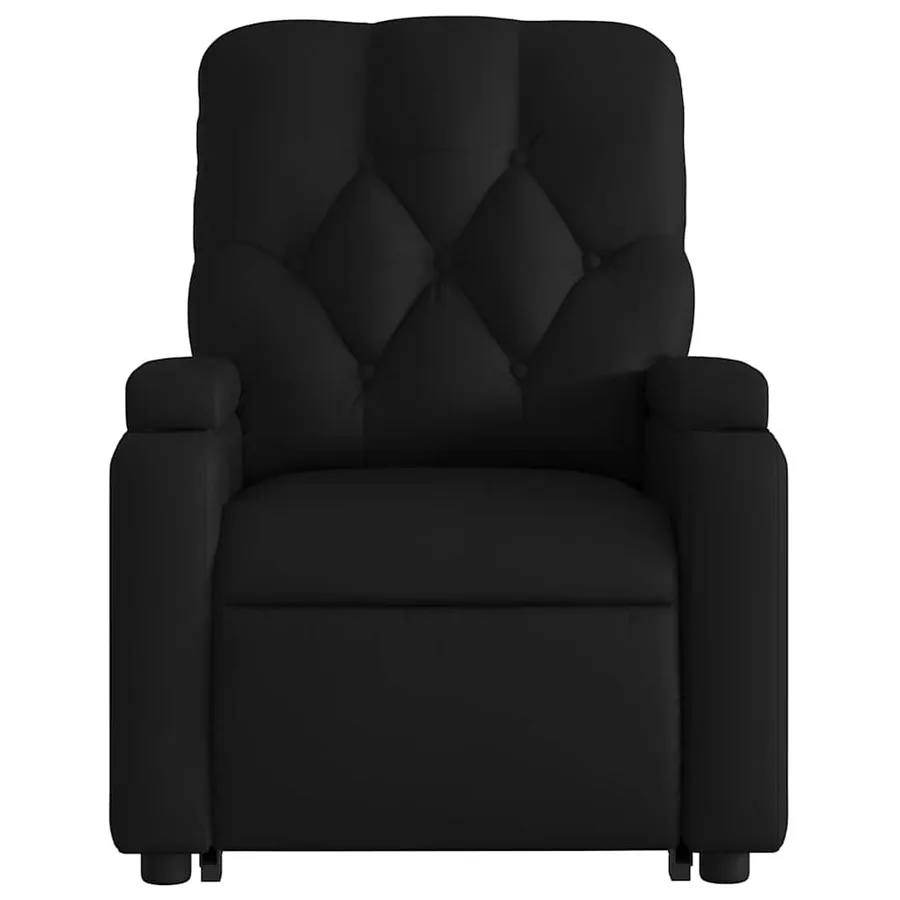Fauteuil inclinable de massage Noir Similicuir - 9