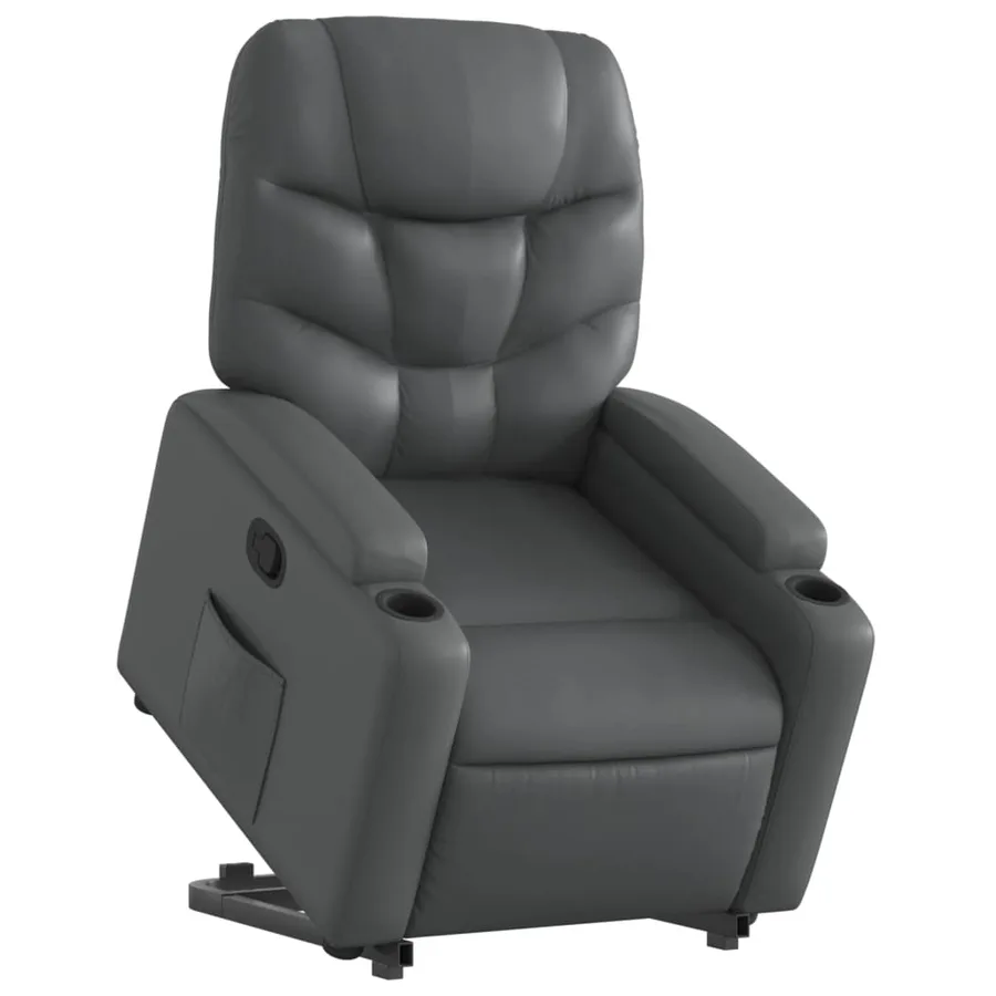 Fauteuil inclinable Gris Similicuir - 3