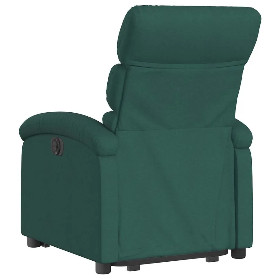 Fauteuil inclinable électrique vert foncé tissu - 5