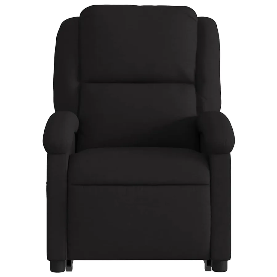 Fauteuil de massage inclinable Noir Tissu - 9