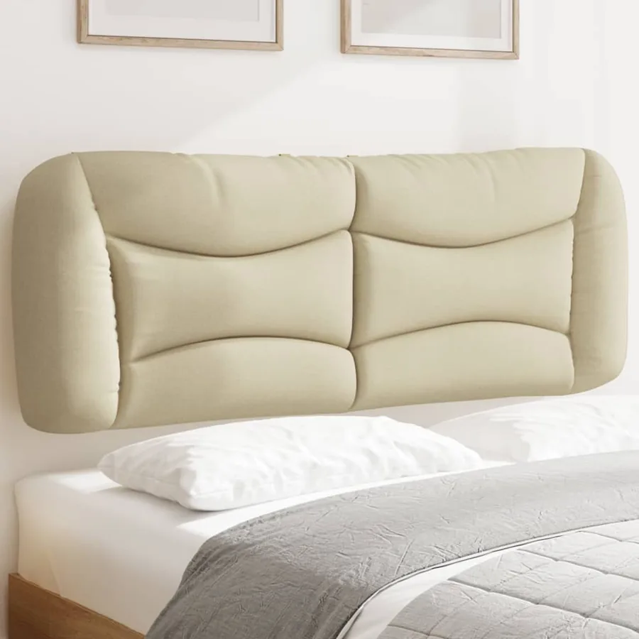 Coussin de tête de lit Hvar crème 140 cm tissu