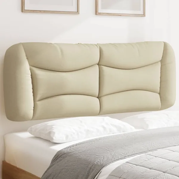 Coussin de tête de lit Hvar crème 140 cm tissu