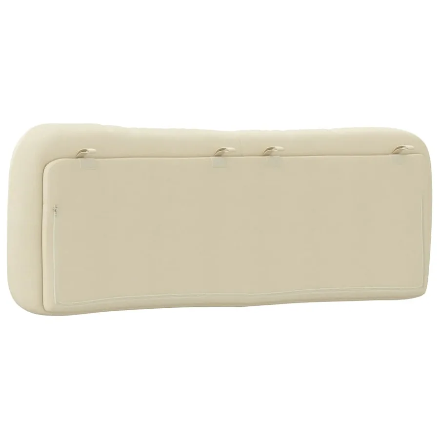 Coussin de tête de lit Hvar crème 140 cm tissu - 7