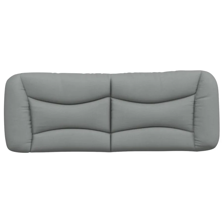 Coussin de tête de lit Hvar gris clair 140 cm tissu - 5