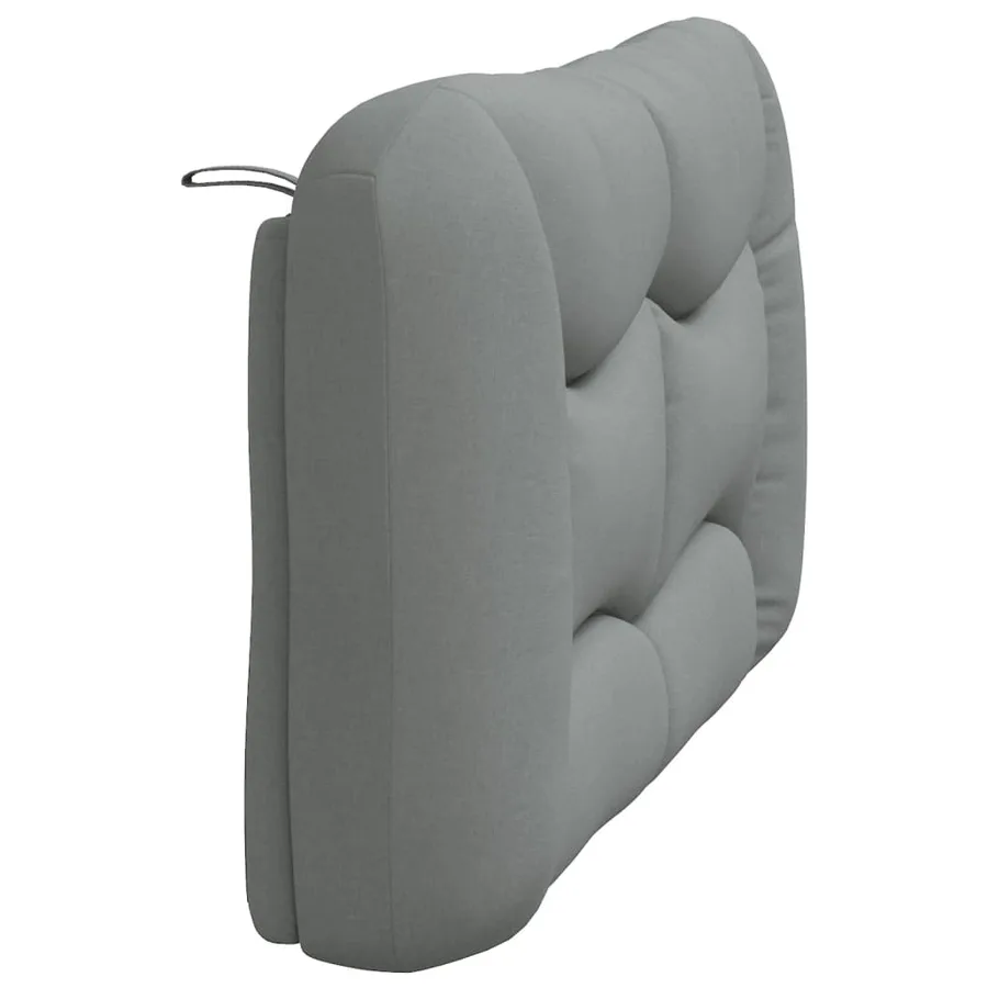 Coussin de tête de lit Hvar gris clair 140 cm tissu - 6