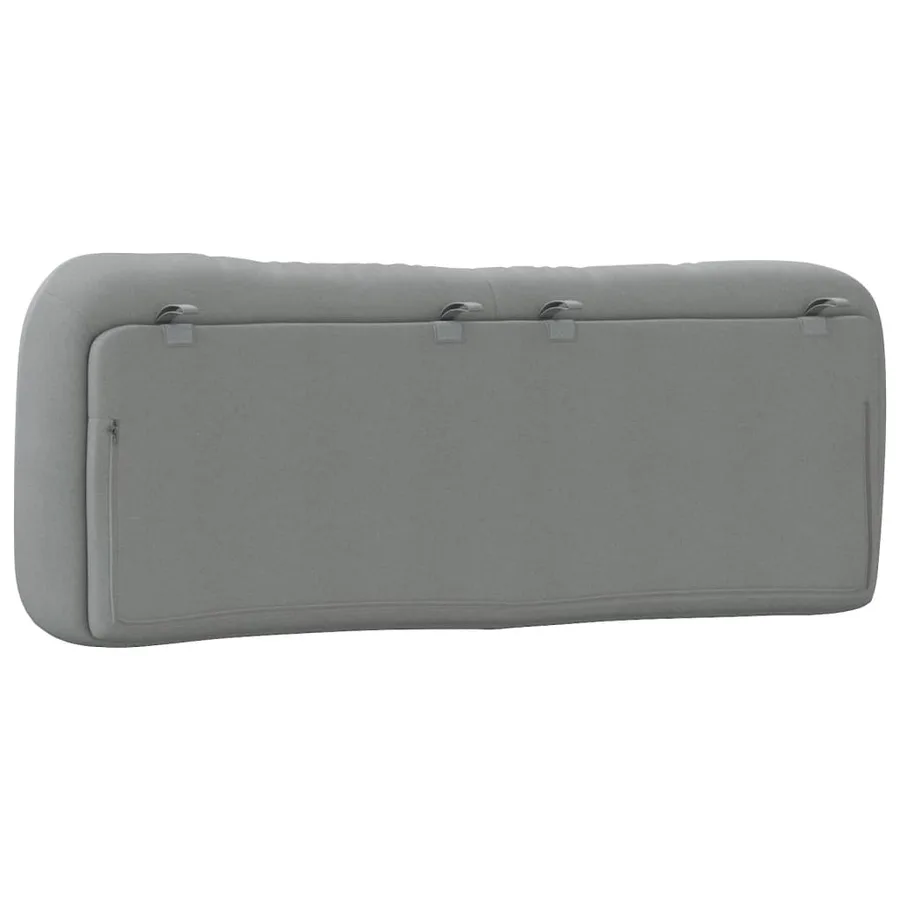 Coussin de tête de lit Hvar gris clair 140 cm tissu - 7
