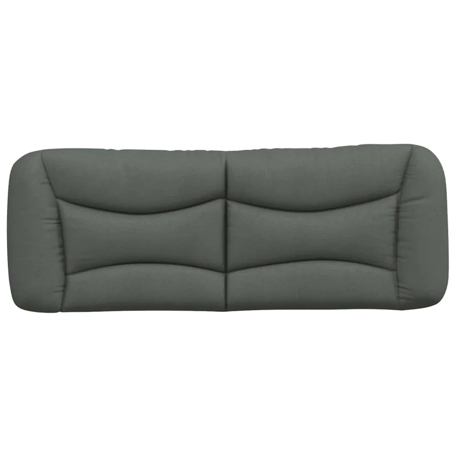 Coussin de tête de lit Hvar gris foncé 120 cm tissu - 5